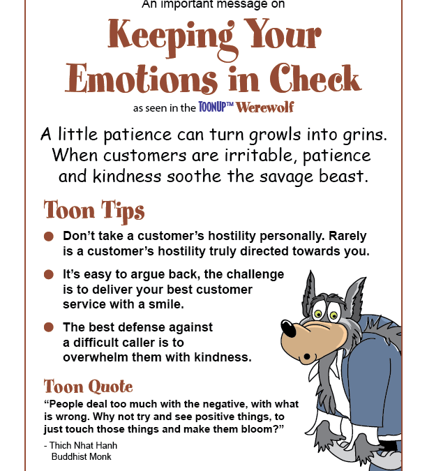 Keep Your Emotions in Check